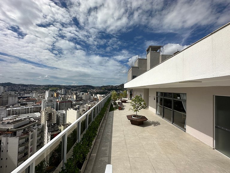 Studio Confortável Piscina Academia -aceita bebê