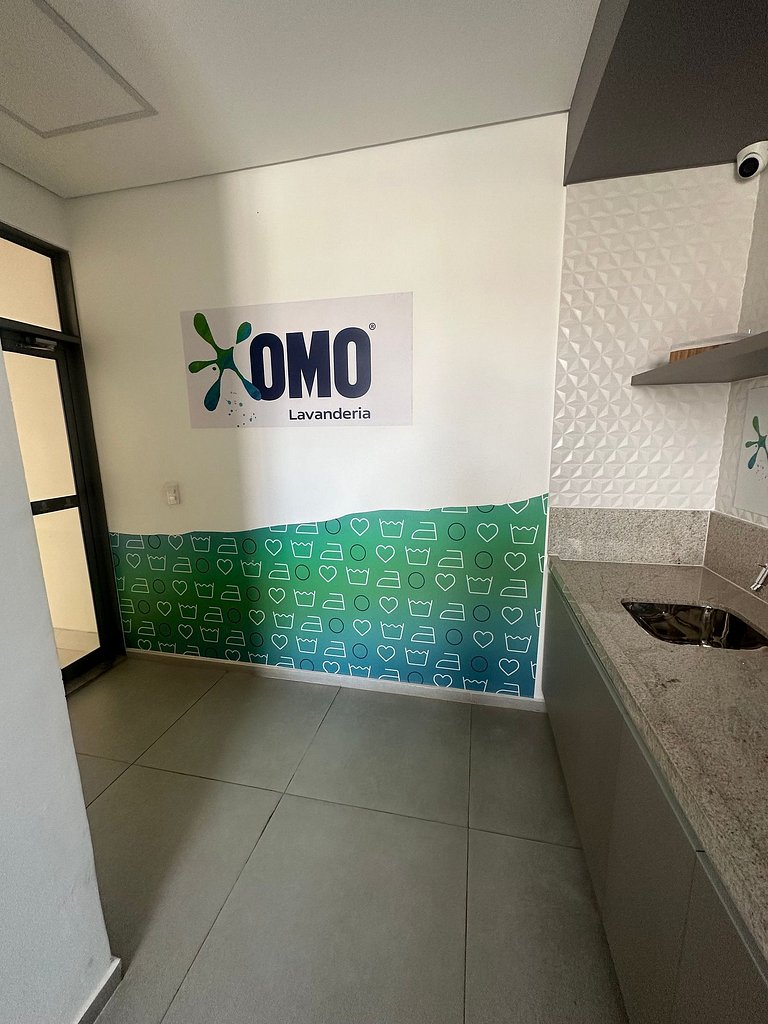Studio Confortável Piscina Academia -aceita bebê