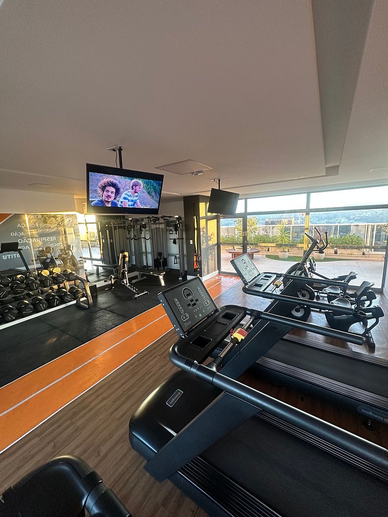 Studio Confortável Piscina Academia -aceita bebê