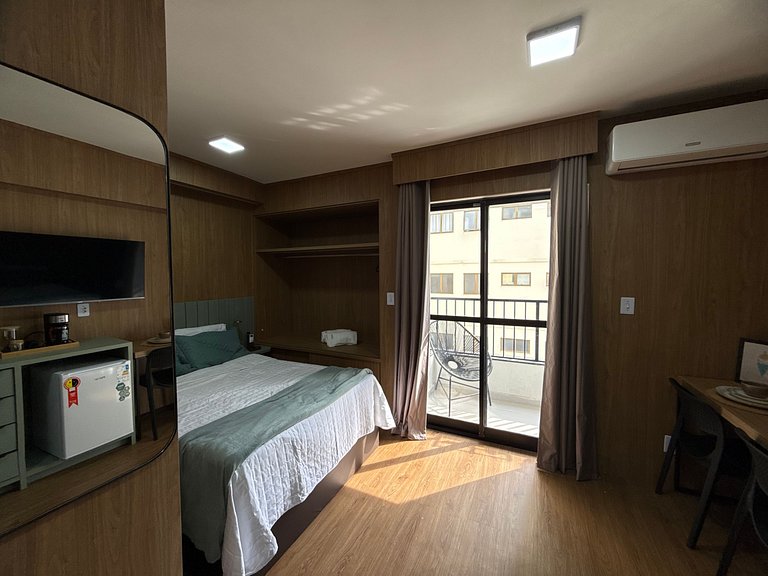 RSP 805|Studio Design no Rooftop com Varanda - JF