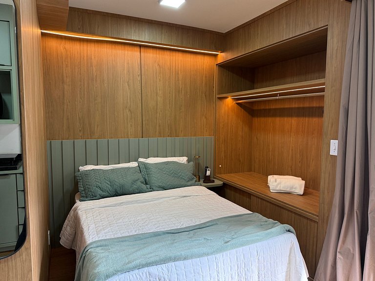 RSP 805|Studio Design no Rooftop com Varanda - JF