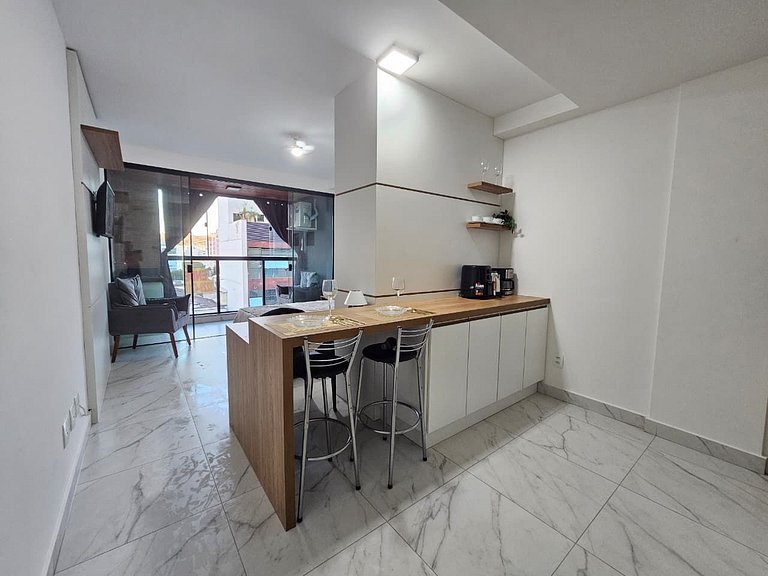 Studio moderno no centro próximo a Academia e Cave