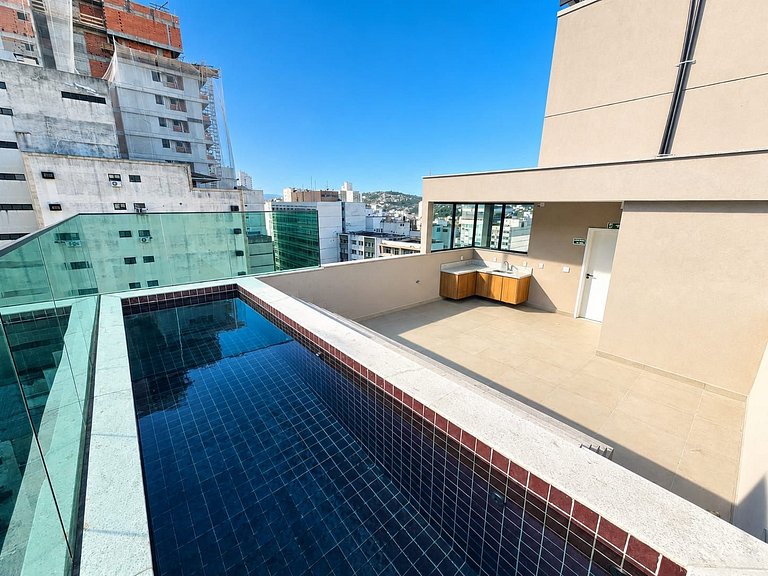 LSA804| Studio confortável no centro ar e varanda
